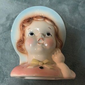 Vintage Lady Doll Head Vase